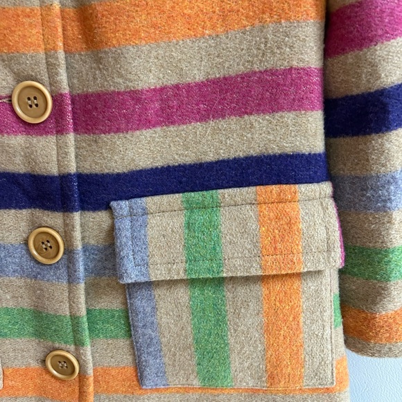 Trina Turk Multicolor Wool Blend Coat - Picture 3 of 5